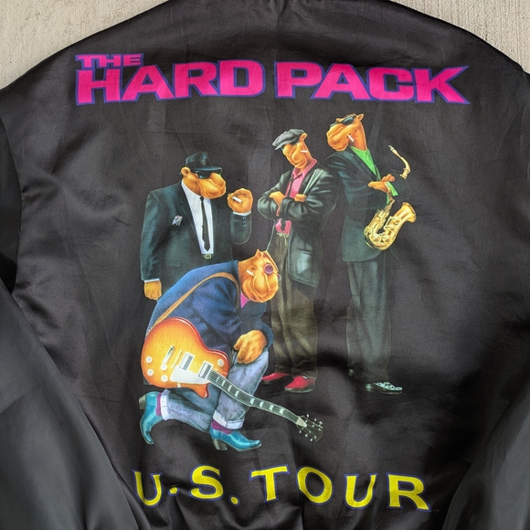 Vintage 90s Camel The Hard Pack U.S. Tour Satin Bomber Jacket - Picture 3 of 7